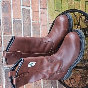 Men's pecos red wing boots size 7 steel toe